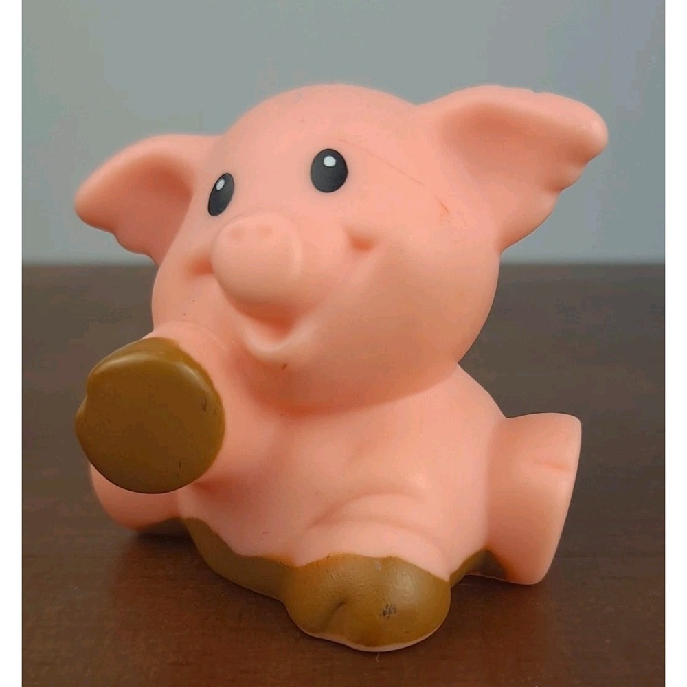 Fisher‎ Price Little People Pink Pig Muddy Feet Sitting Farm Barn Barnyard 2016